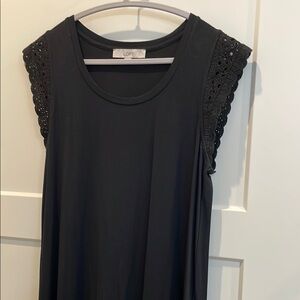 LOFT Black Sleeveless Dress